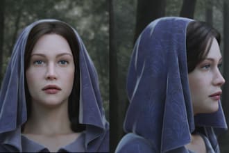 create 3d realistic character model 3d metahuman character for game or animation