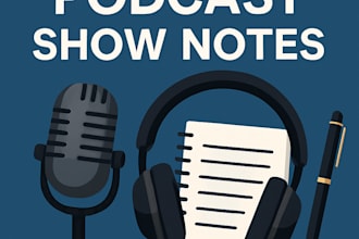 deliver your podcast description and show notes in one day