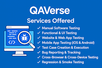 test and QA your web or mobile app for bugs and function