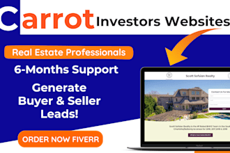 create your carrot real estate investor website for seller and buyer leads