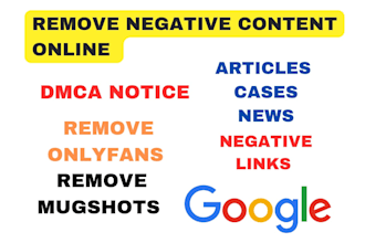 permanently remove mugshots cases news articles delete negative links on google