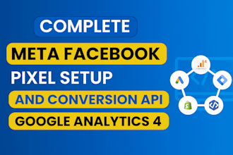 setup meta facebook pixel conversion API server side tracking google analytics 4