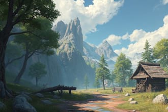 make environment concept art for you game