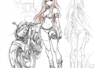 sketch a character or photo into anime style