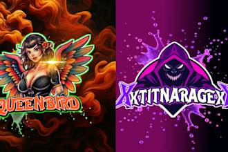 design twitch custom logo banner animated overlay kick screens stream package