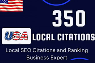350 USA local citations usa l for google my business ranking