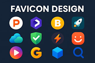 create a memorable favicon for your brand very  high quality