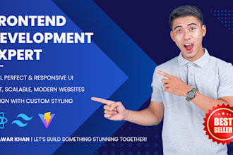 design modern frontend websites using react, tailwind CSS, and typescript