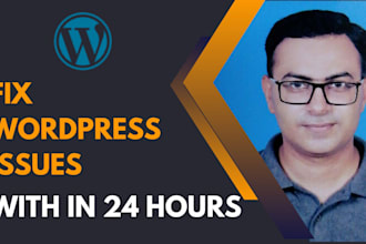 fix any wordpress issue, error, bug or problem