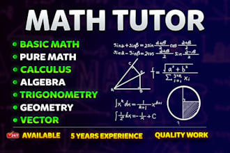 help in math calculus linear algebra statistics and discrete math