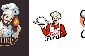 design food cafe restaurant logo