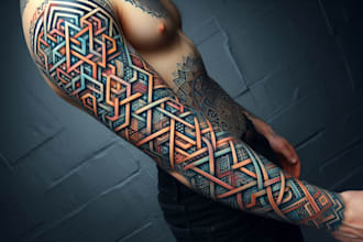 draw watercolor tattoo design