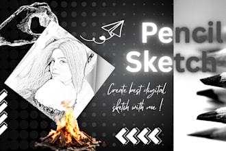 create a realistic pencil sketch or portrait