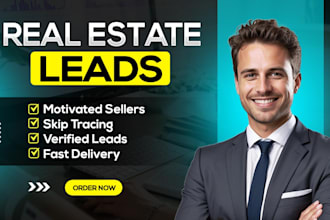 provide real estate motivated sellers leads with skip tracing