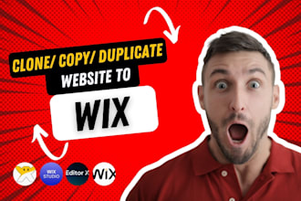 clone your website into wix and clone wix website