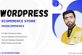 create woocommerce store setup wordpress ecommerce website