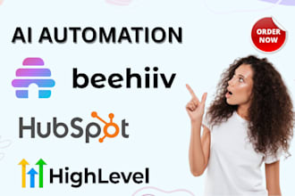 ai workflows beehiiv newsletter highlevel hubspot automation