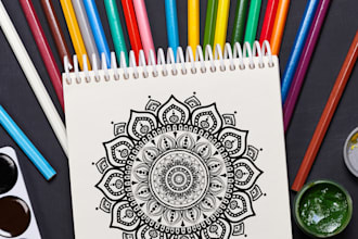 create floral flower all age coloring book pages