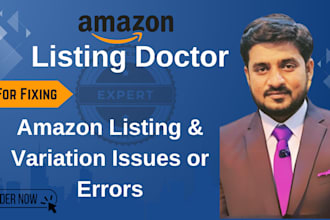 resolve amazon listing or variation errors and issues