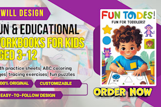 design printable kids workbooks and fun activity books for early learning