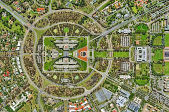 do drone aerial land survey, photogrammetry, georeferencing, survey plan