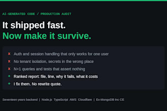 audit your ai generated codebase and make it production ready