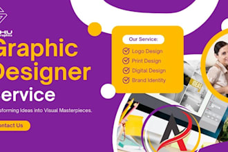 create modern logo and social media post designs