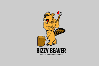 design extraordinary bizzy beaver stump grinding logo