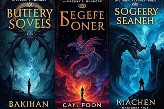 design fantasy, romance and sci fi book covers