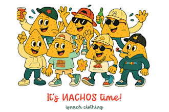 create retro cartoon mascot designs and 1950s style for clothing brands