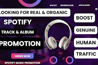 do organic music ads to promote your spotify music