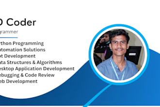 do python programming and python coding for you