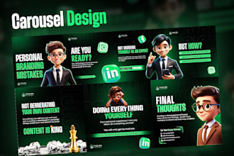 design engaging social media carousels for linkedin and instagram