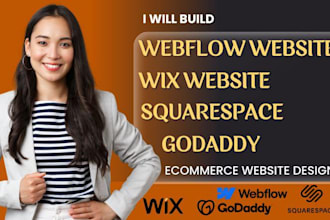 build webflow website godaddy wix website squarespace figma to webflow