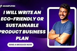 write an eco friendly or sustainable product business plan