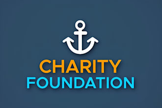 do unique nonprofit, welfare, community and charity logo with creative thinking