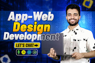 do custom website or mobile app development with ai chatbot full stack developer