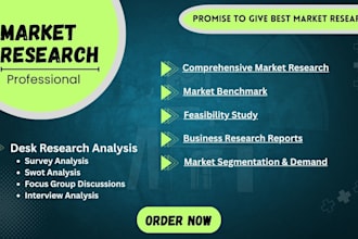 do comprehensive market research report, business report