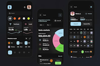 develop custom bet website, bet app, sport bet website, crypto bet app