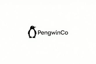 create an awesome 3d simple penguin outline logo in 12 hours