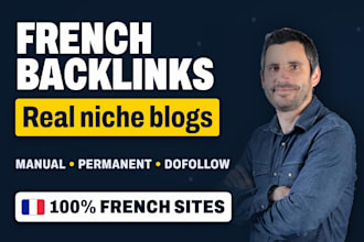 run monthly french backlink campaigns with SEO reporting