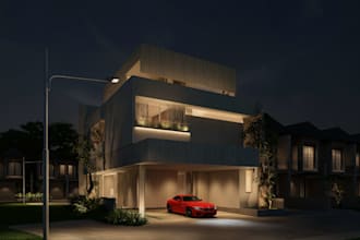 do 3d modeling and render lighting