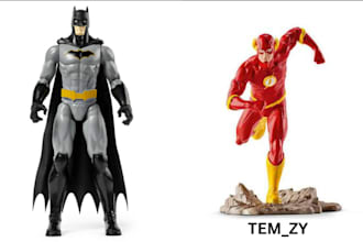 create super articulated 3d action figure models for printing and collectibles