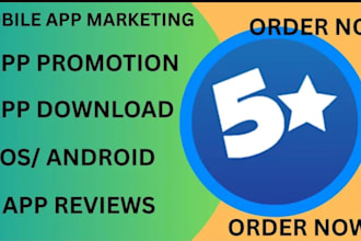 organic mobile app promotion or android game app marketing install app design