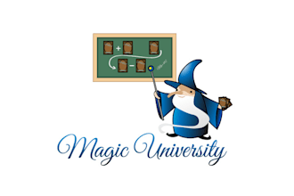 design attractive unique magic university logo