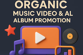 organic reverbnation music video promotion, music album promotion