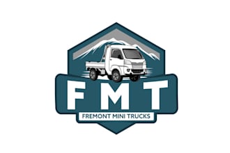 design awesome japanese mini truck seller logo