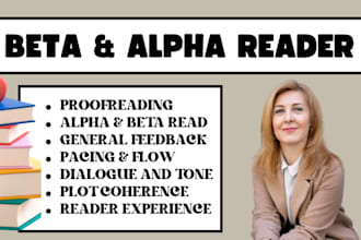 beta read alpha read structural edit developmental edit proofread format novel
