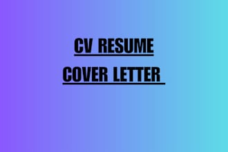 create professional ats friendly cv resume writing services cover letter design