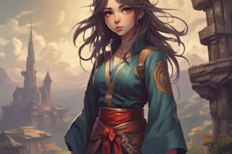 draw anime characters and oc for you